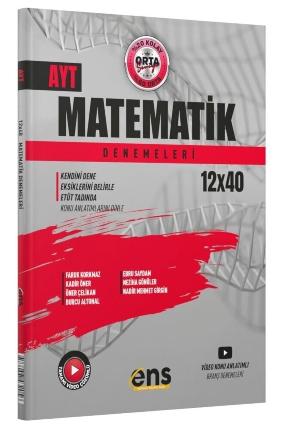 Ens Yayınları Ayt Matematik 12 X 40 Lı Denemeleri