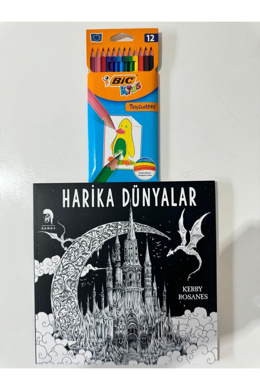 Harika Dünyalar (Big 12’li Boyama Kalemli)