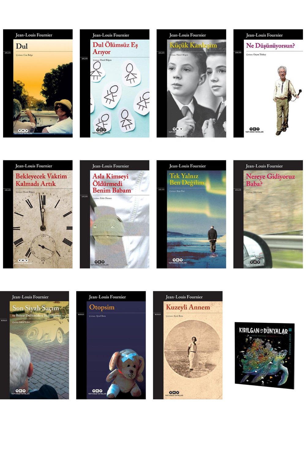 Jean-Louis Fournier Serisi 12 Kitap (Kırılgan Dünyalar Hediyeli)