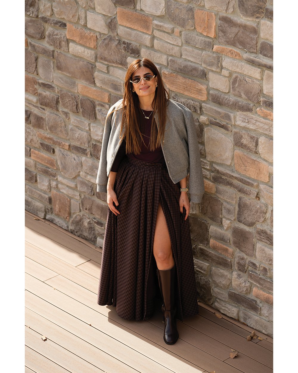 Granceful Skirt Kareli Etek