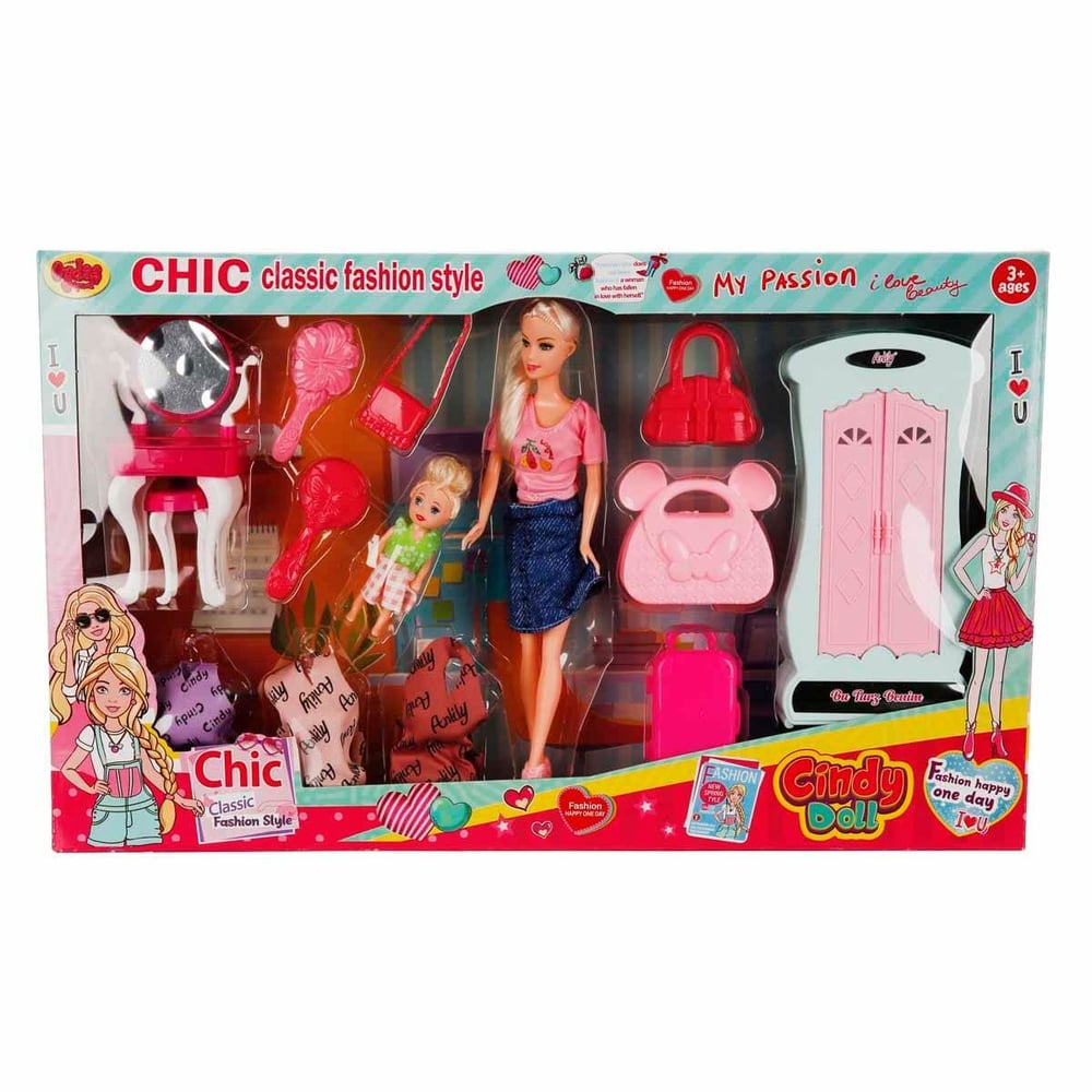 02259 CINDY DOLL DOLAPLI BEBEK SETI*12*
