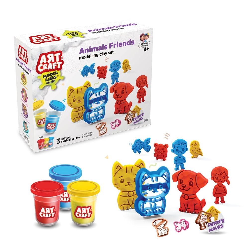 ART CRAFT HAYVAN DOSTLARI HAMUR SET 168 GR