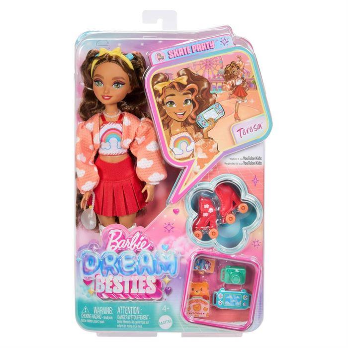 BARBIE DREAM BESTİES PATEN PARTİSİ TERESA BEBEK VE AKSESUARLARI