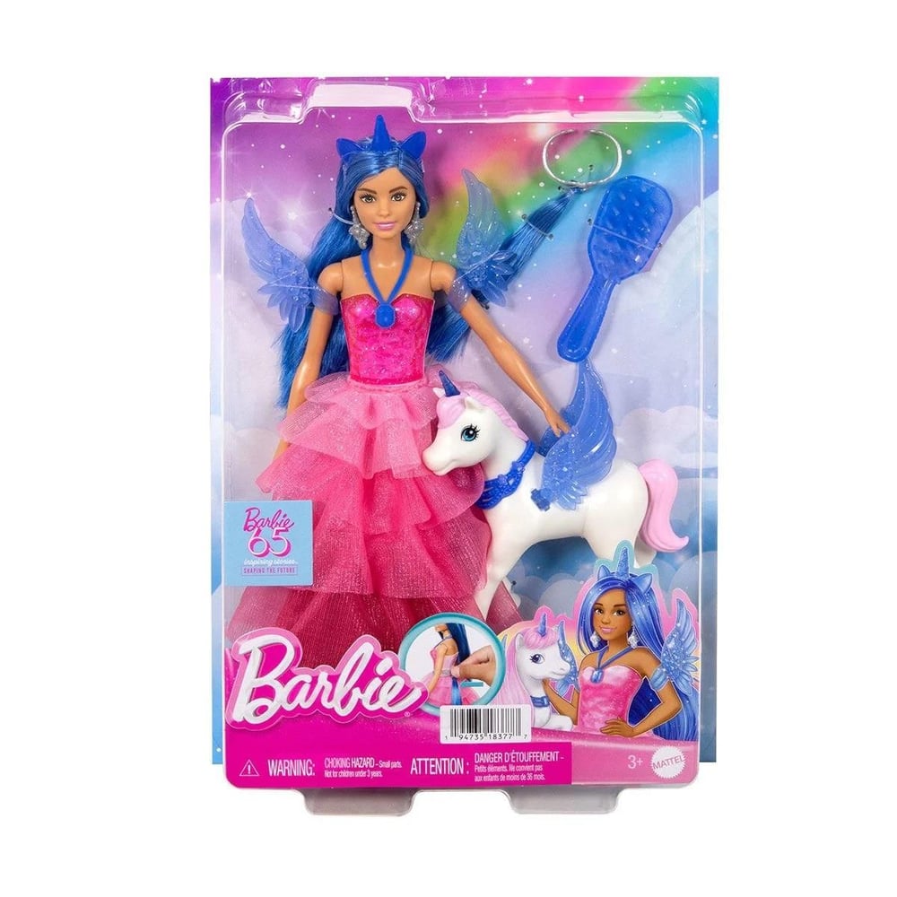 BARBIE MAVİ SAÇLI PRENSES BEBEK