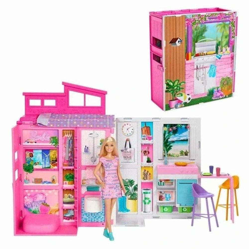 BARBIE YENİ PORTATİF EVİ 2024 (BEBEK DAHİL)