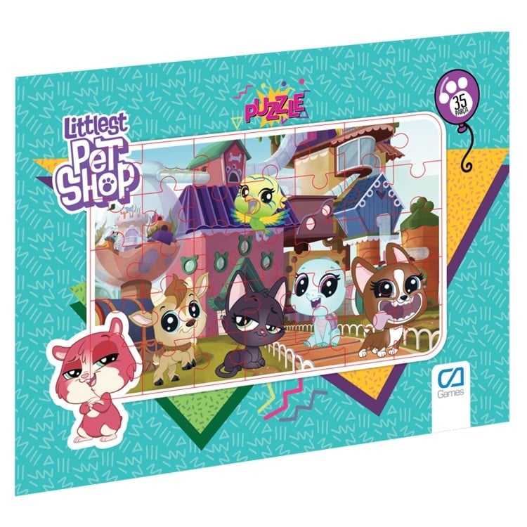 CAFRM-5018-5019 CA GAMES LITTLEST PET SHOP FRAME PUZZLE 35