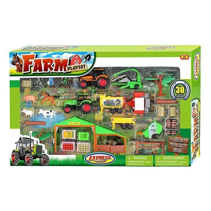 EXPRESS WHEELS - 30 PCS FARM PLAY SET