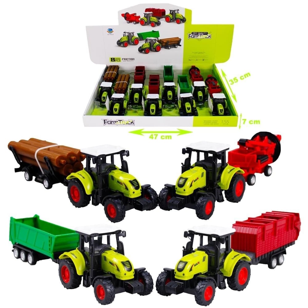 KZL-706-25 YESIL TRAKTOR ROMORKLU 4 ASS 80
