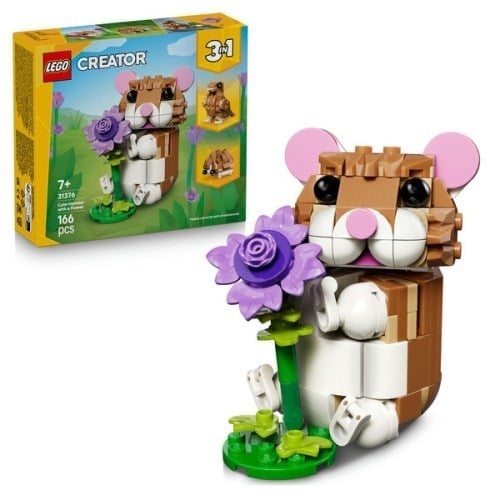 LEGO SEVIMLI HAMSTER ILE ÇİÇEK 