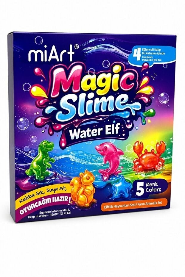 Magic Slime 90 Mi x 5'Li Set - Çiftlik Hayvanları Seti -
