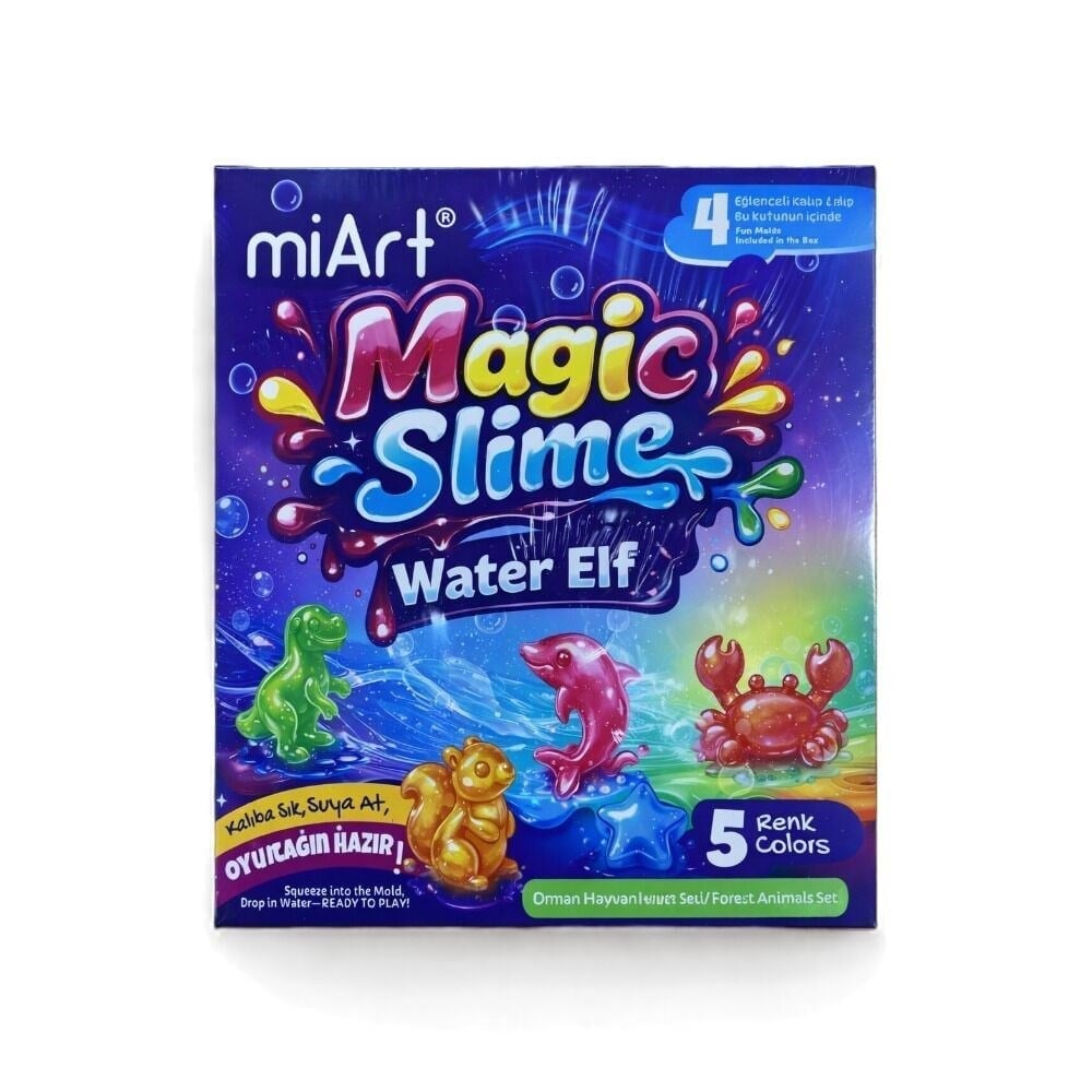 Magic Slime 90 Mi x 5'Li Set - Orman Hayvanları Seti -