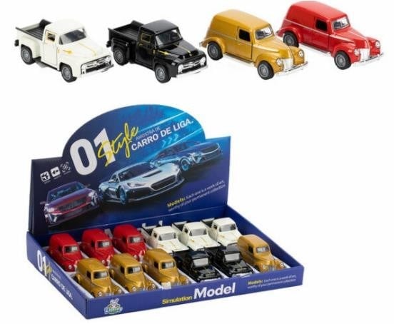 METAL ARABALAR 12 Lİ KUTU