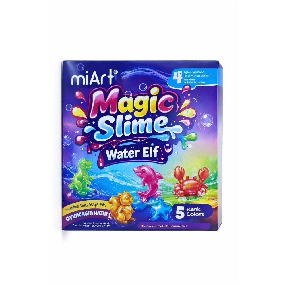 Miart Magic Slime 90 Ml x 5'Li Set - Dinozorlar Seti -