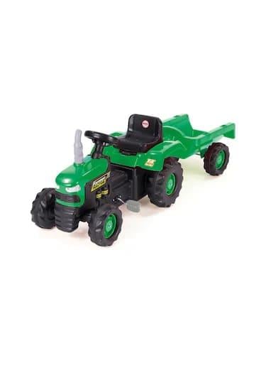 OYUNCAK -ROMORKLU TRAKTOR  PEDALLI YESIL