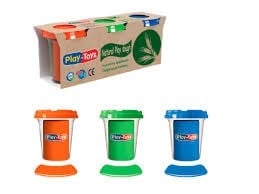 PLAYTOYS NATURAL 3X100 GR PLAYDOUGH
