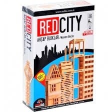 REDKA AHŞAP BLOKLAR 50 PARÇA (DOĞAL RENK)