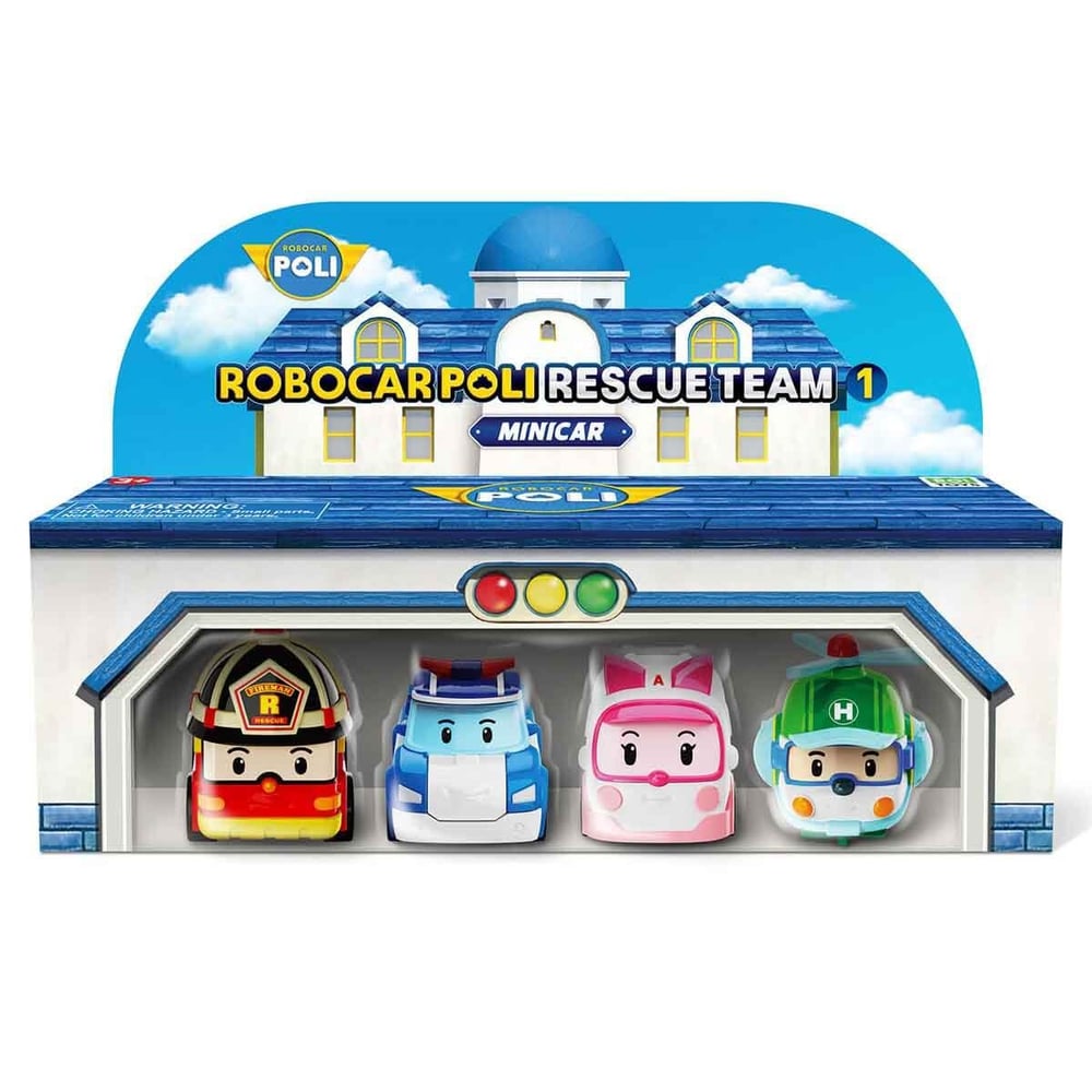 ROBOCAR POLİ MİNİ KASABANIN KURTARMA ARAÇLARI 4'LÜ SET