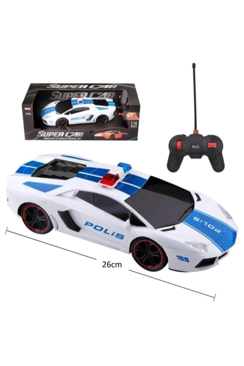 TOYSAN 1:16 POLICE CAR