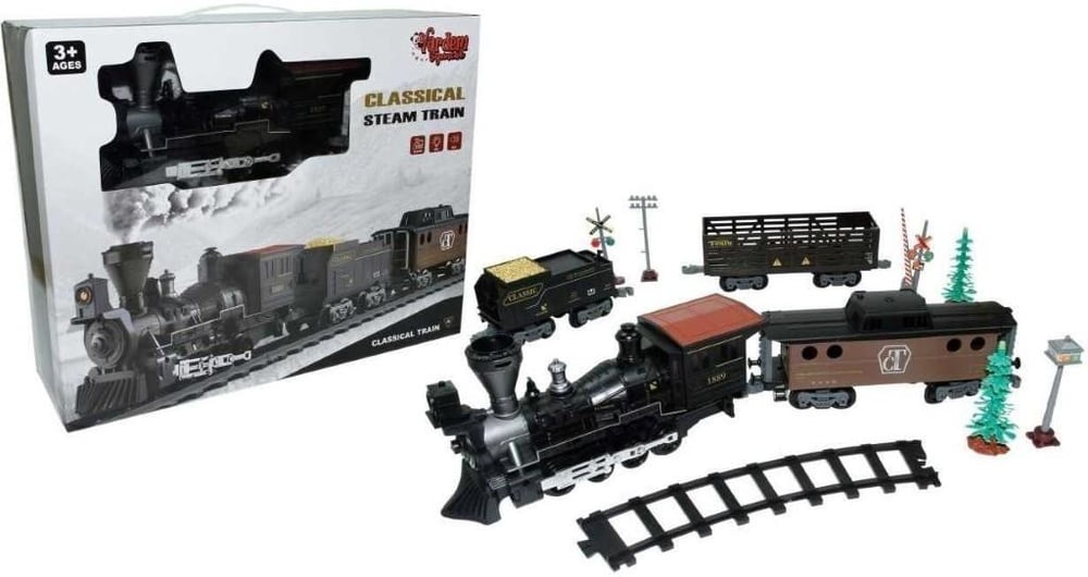 Vardem Işıklı ve Sesli 30 Parça Classic Buharlı Tren Set
