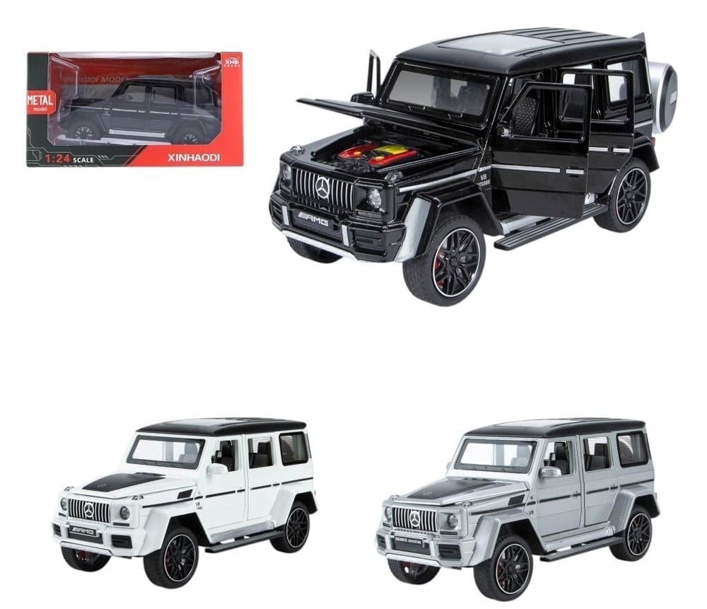 Vardem Kutulu Çek Bırak 1:24 Işıklı ve Sesli Kapıları Açılan G Jeep
