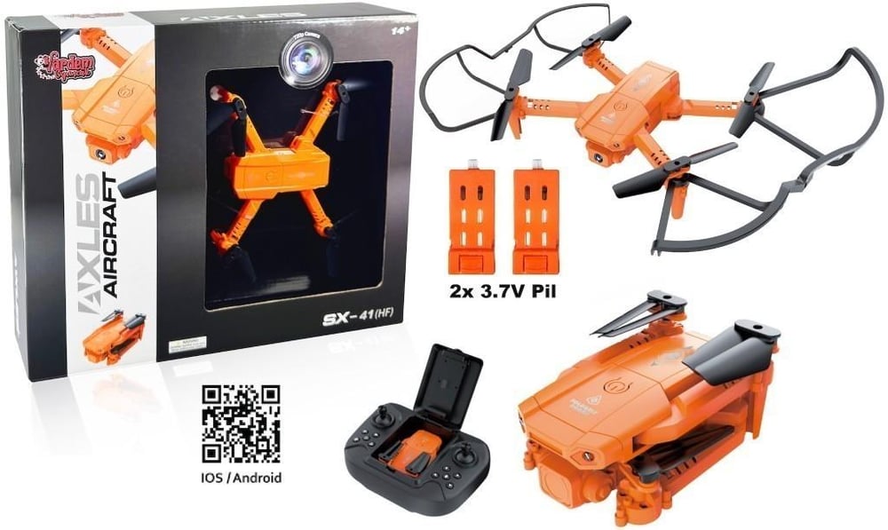 Vardem Uzaktan Kumandalı Full Fonksiyon 2.4G Şarjlı Kameralı Katlanabilir Drone