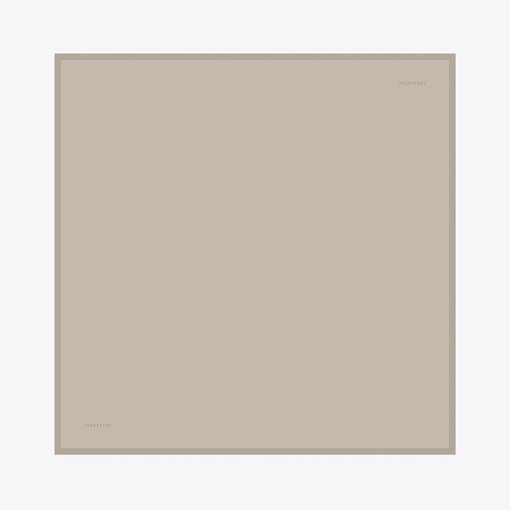 Plain Desen İpek Twill Eşarp