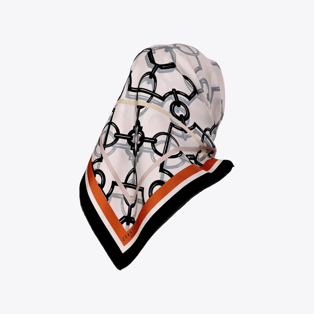 Selçuklu Desen Exclusive İpek Twill Eşarp