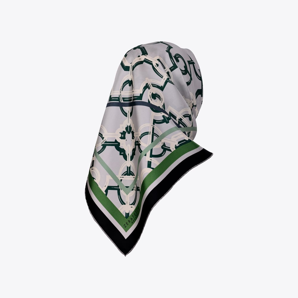 Selçuklu Desen Exclusive İpek Twill Eşarp