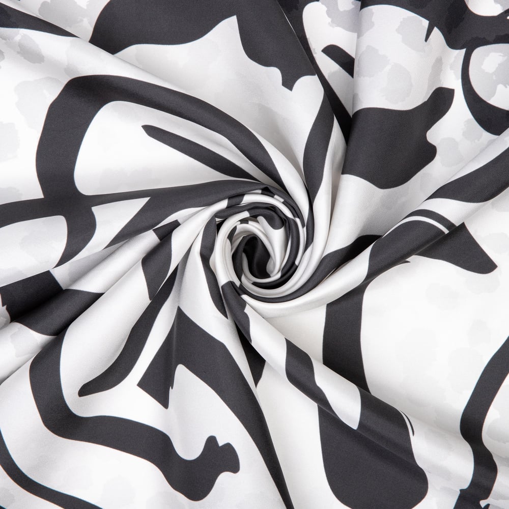 Zebra Desen İpek Twill Eşarp