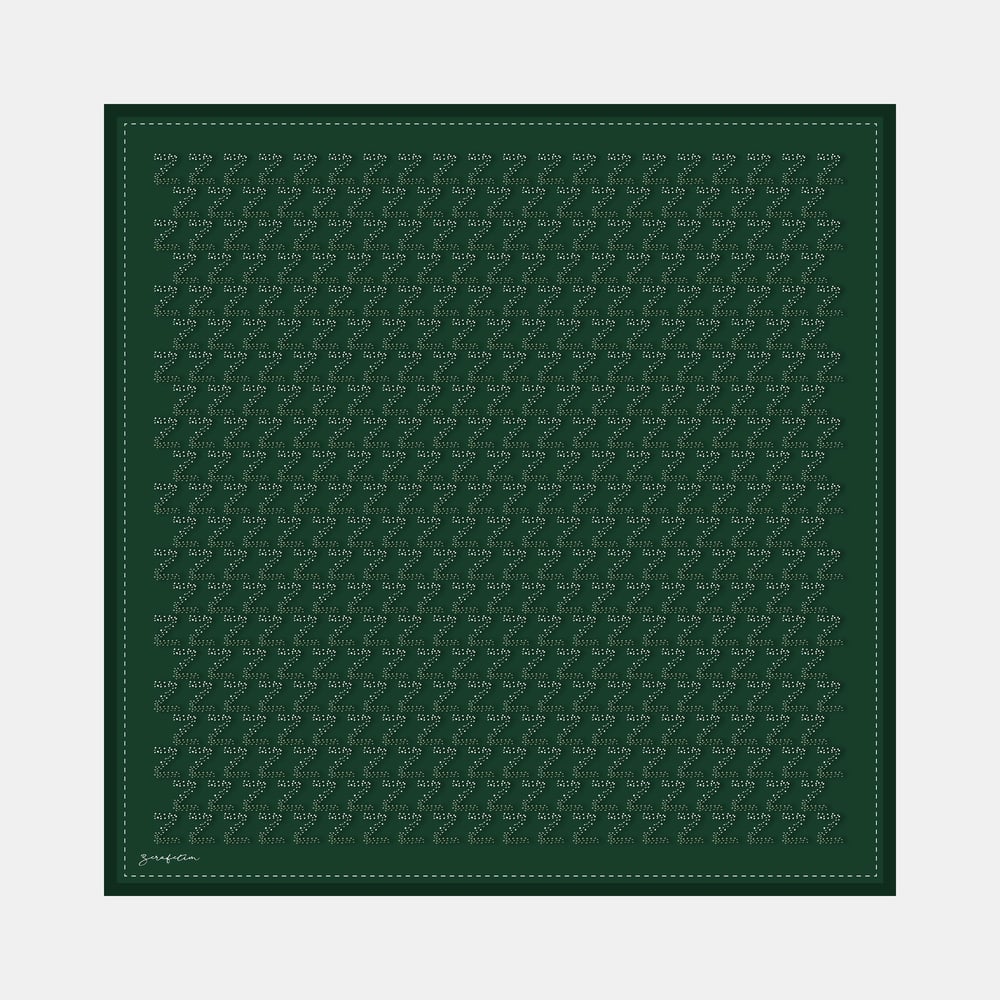 Zerart Desen İpek Twill Eşarp