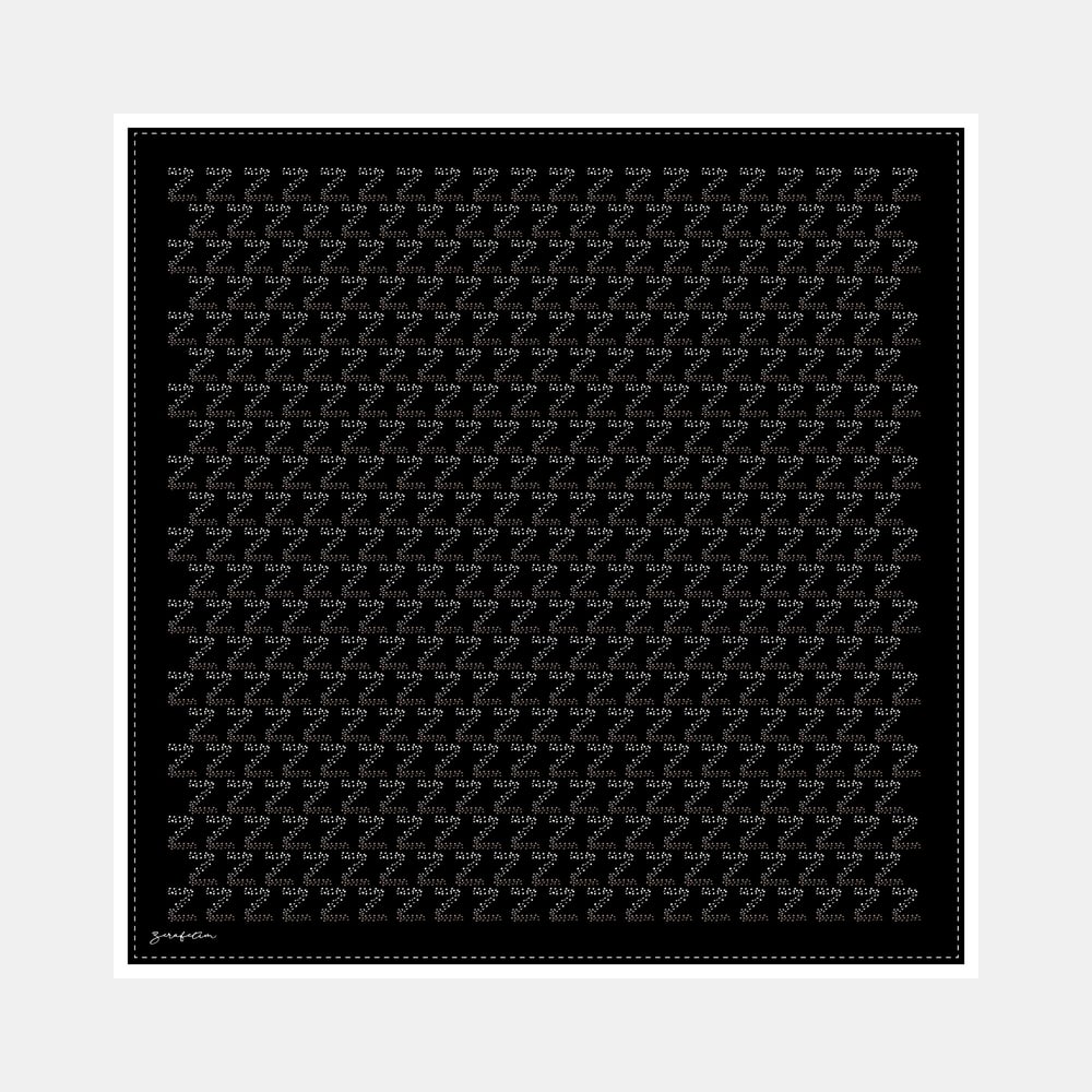 Zerart Desen İpek Twill Eşarp