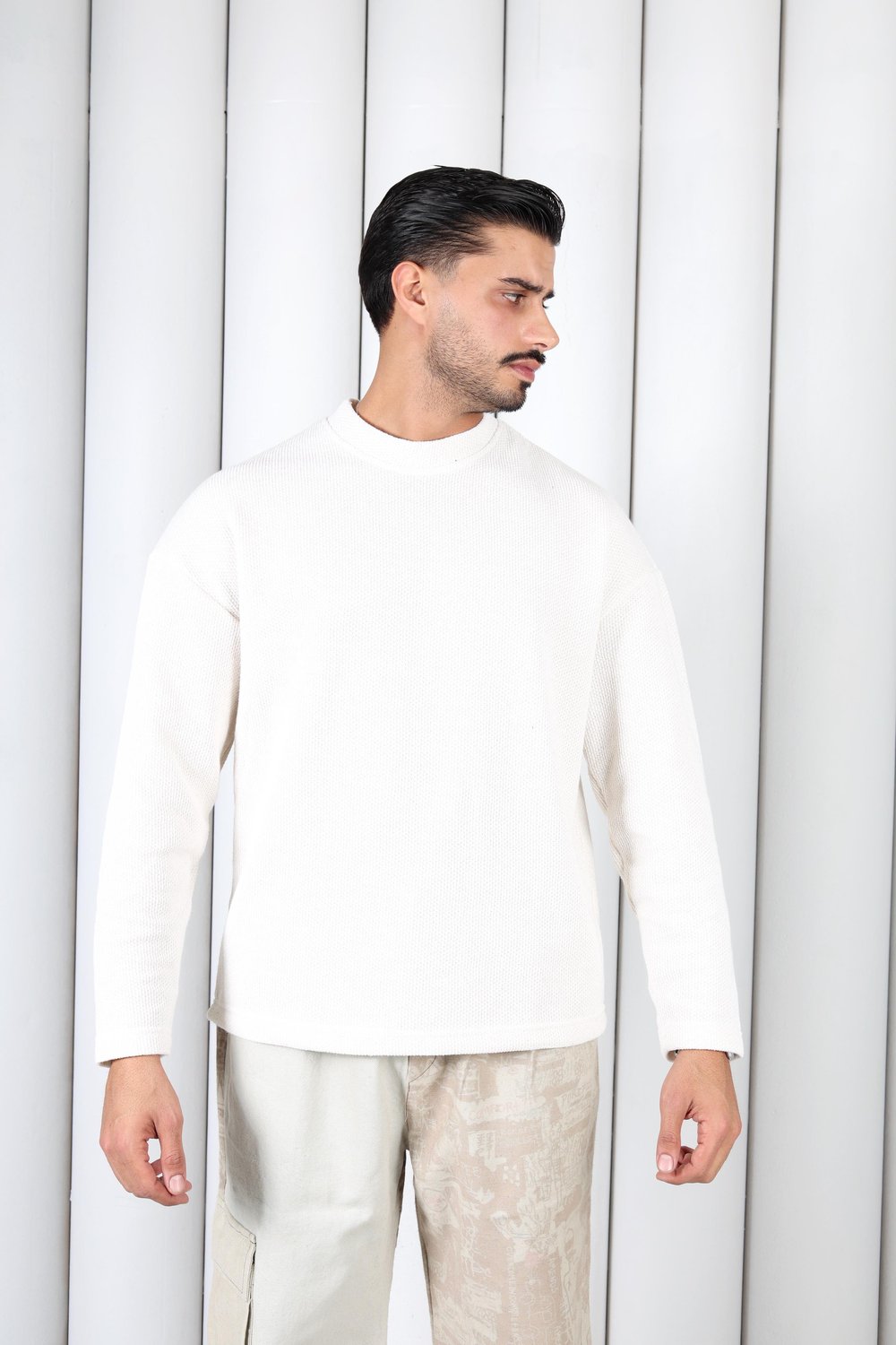 Bisiklet Yaka Sweat