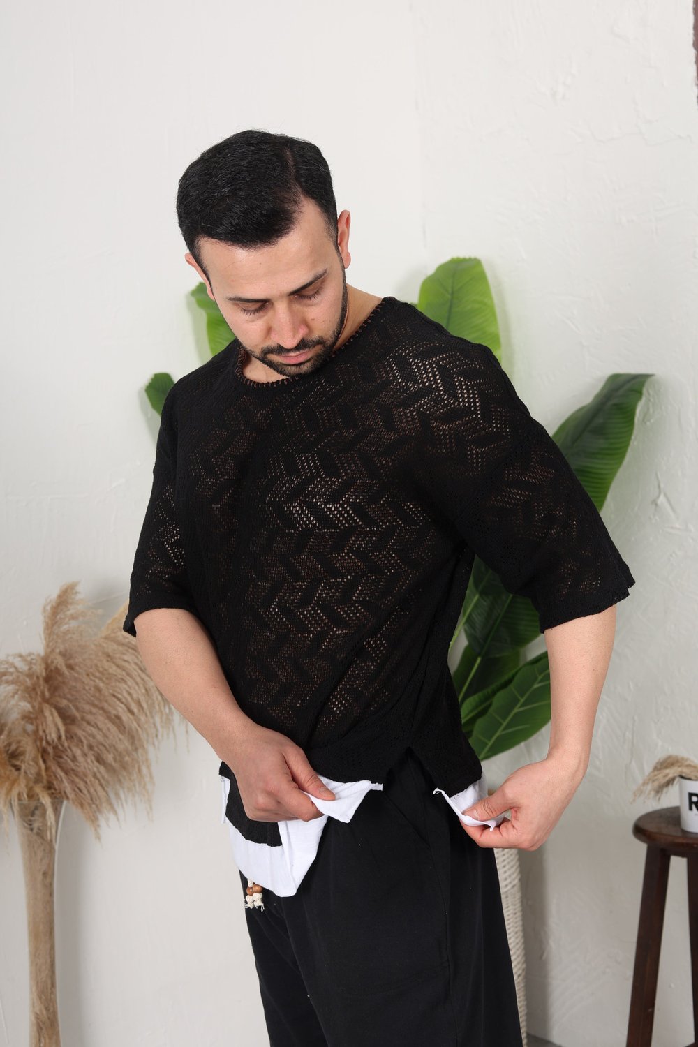 Jakarlı Triko Tshirt