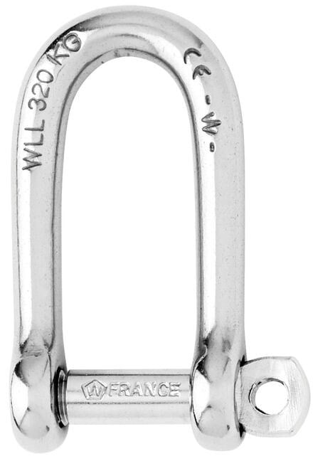 WICHARD - Self-locking long D shackle - Dia 8 mm