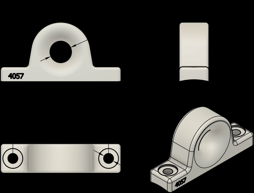 Z-SPARS  - FAIRLEAD (ALUMINIUM)