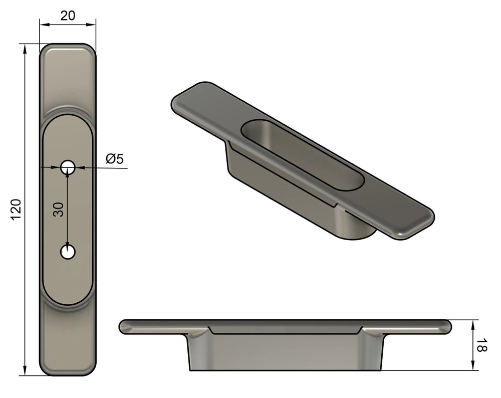Z-SPARS - CLEAT 120 MM PLASTIC