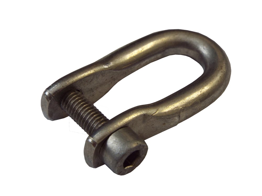 Z-SPARS - HALYARD SWIVEL D-SHACKLE ASSEMBLY (25 X 12 X 5 MM)