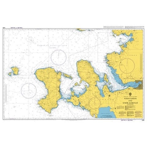 Admiralty Chart BA1058 – Sakız Adası (Nisos Chios) ve İzmir Körfezi Deniz Seyir Haritası