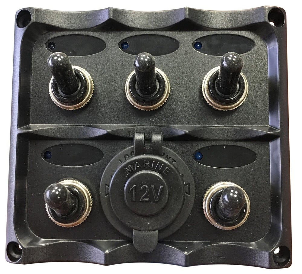 Marin 5'li Switch Panel Çakmak Soketli 95x105mm
