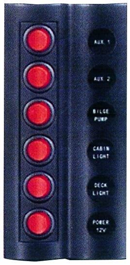 Marin 6'lı Switch Panel 90x185mm