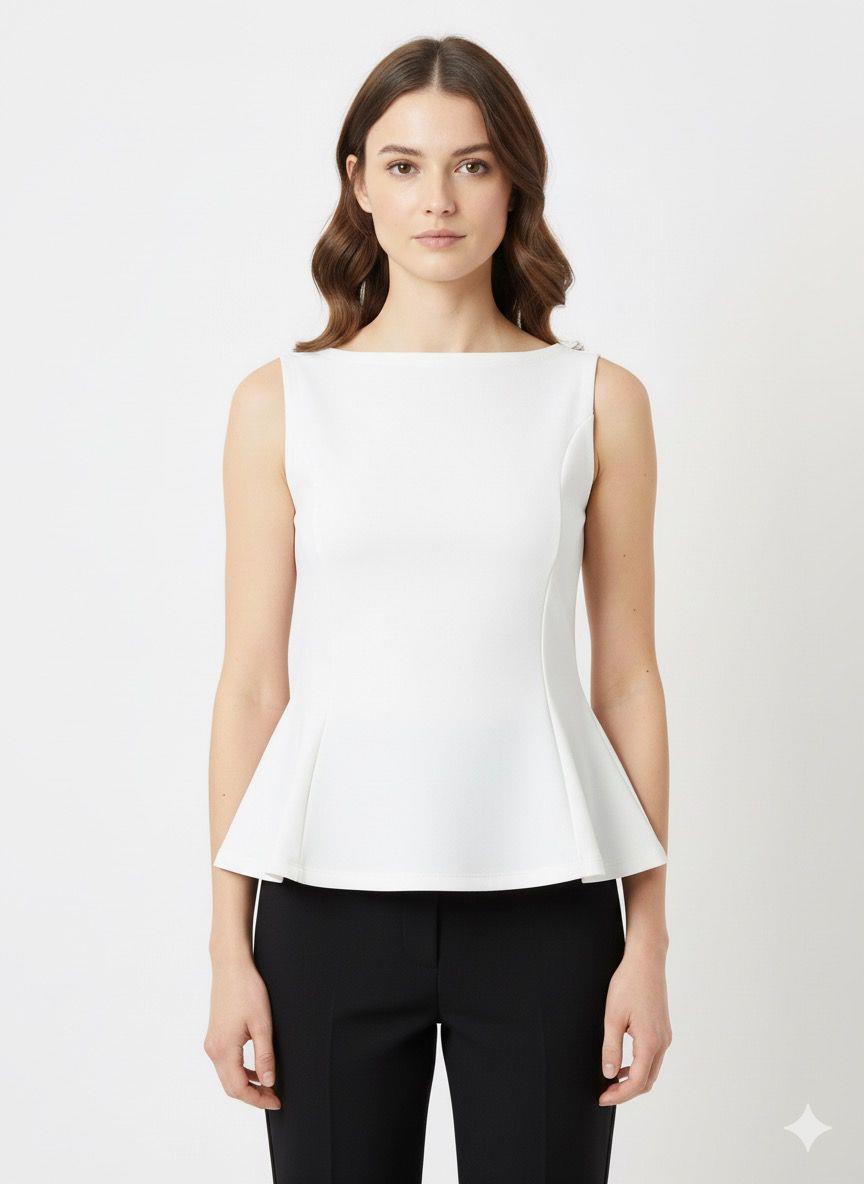 21001 Kayıkyaka Peplum Bluz