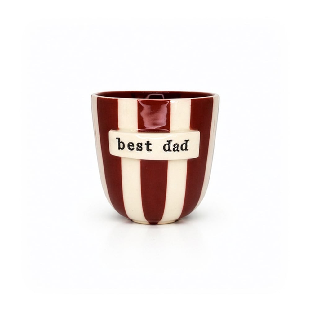 Best Dad Bordo Beyaz