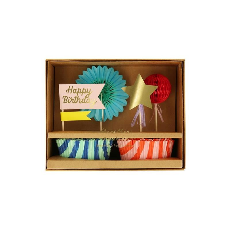 Meri Meri - Çizgili Cupcake Kiti - 24 Adet