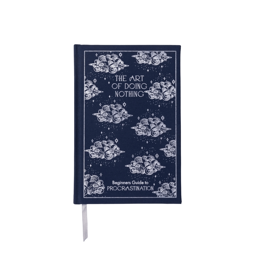 Self Help Retro Kapaklı Günlük: The Art Of Doing Noting (Lacivert)