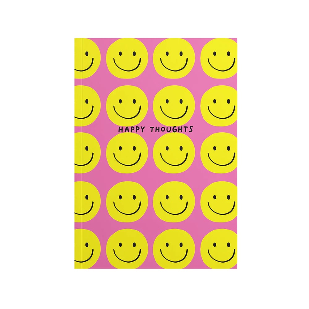 Smiley Not Defteri: Happy Thoughts (Pembe)