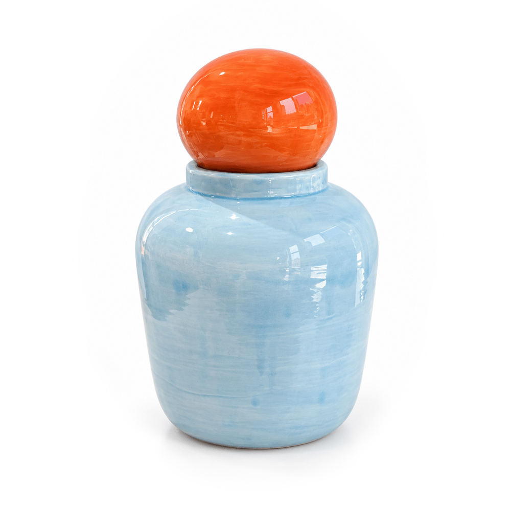 Tete Boules Vazo (Mavi Turuncu)