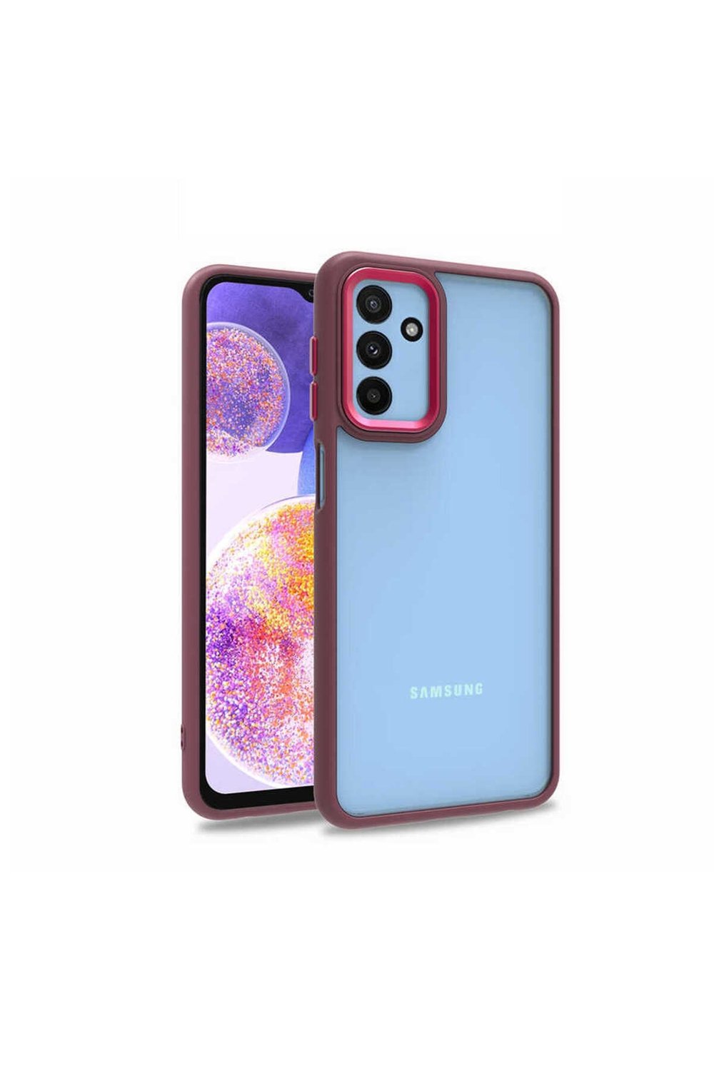 Galaxy M23 Kılıf NVTH Flora Kapak - Kırmızı
