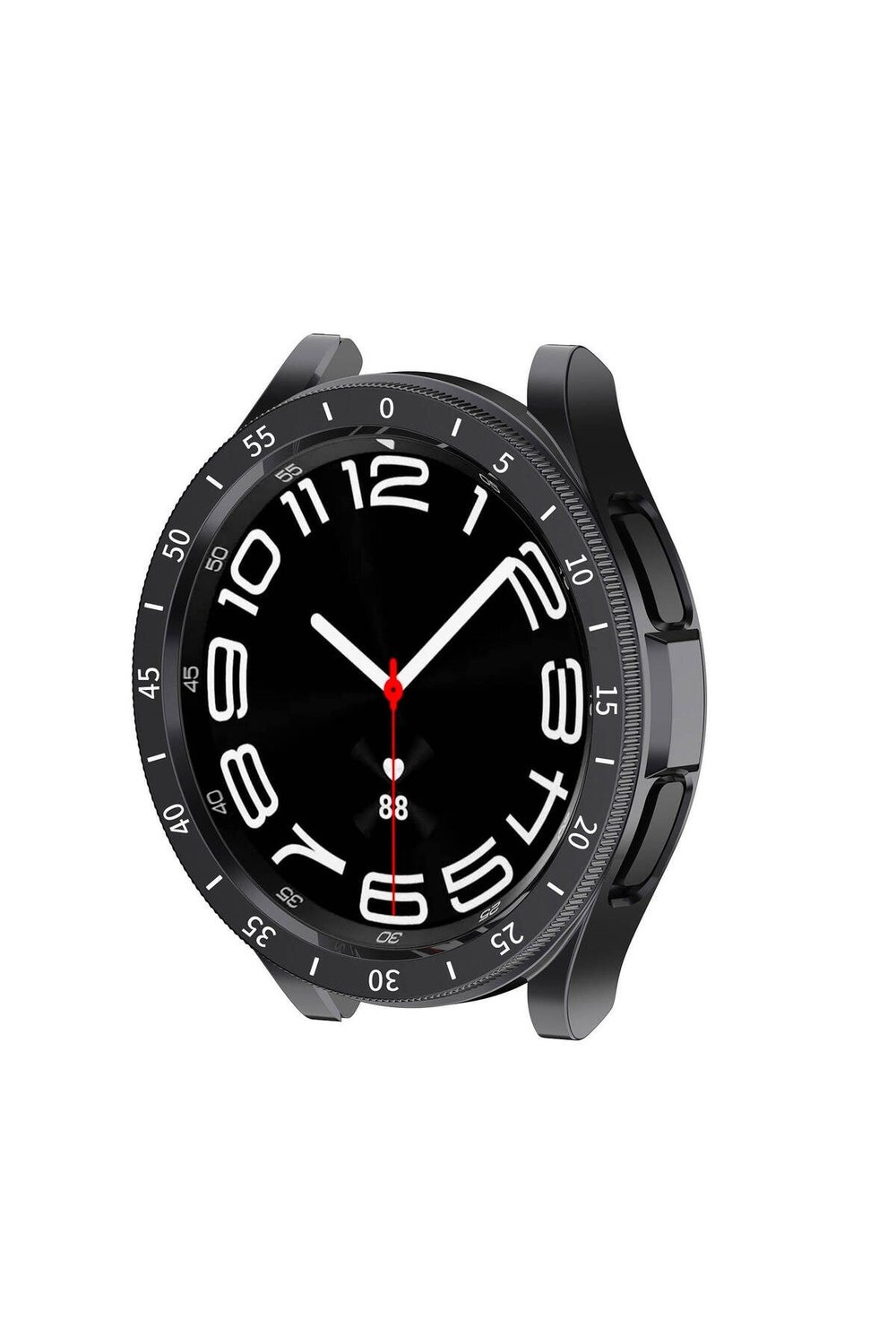 Galaxy Watch 6 Classic 43mm Sert PC Kasa ve Ekran Koruyucu NVTH Sport Watch Gard 29 - Siyah