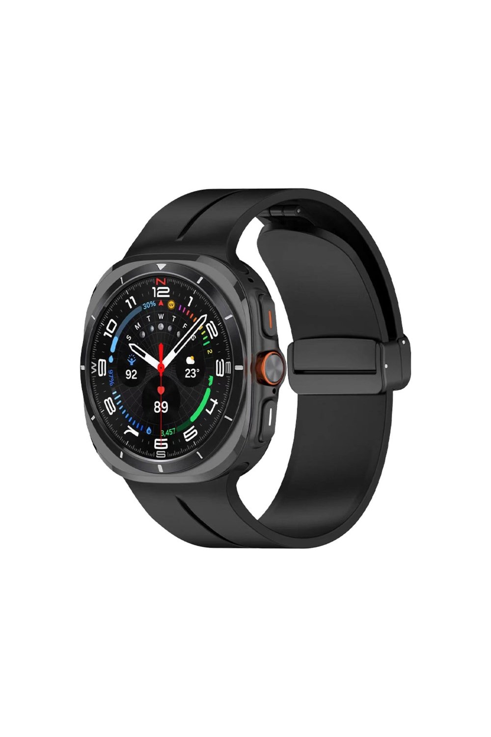Galaxy Watch 8 Classic 46mm KRD-84 Silikon Kordon - Siyah