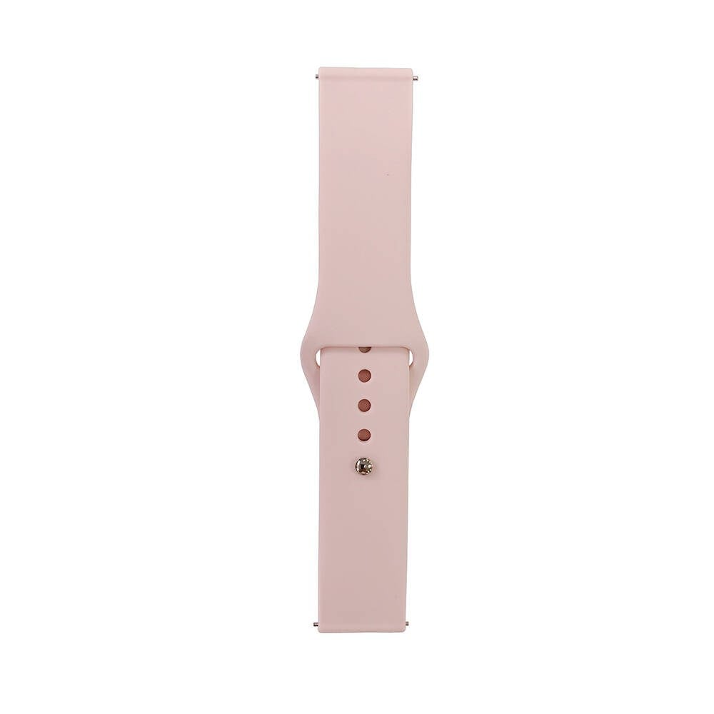 Galaxy Watch Active 2 44mm Band Serisi 20mm Klasik Kordon Silikon Strap Kayış-Sand Powder